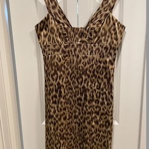 Single Leopard Silk Dress